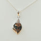 Silver Handmade Inlay Pendant Semi Precious Abalone Shell- Shell