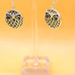 Silver Handmade Inlay Earrings Semi Precious Abalone Shell- Owl