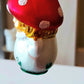Vintage Czech Republic, Glass Blown, Hand Painted Christmas Tree Ornament - Mushroom Child