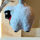 Vintage Czech Republic, Glass Blown, Hand Painted Christmas Tree Ornament - Sheep
