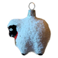 Czech Republic, Glass Blown, Hand Painted Christmas Tree Ornament - Sheep