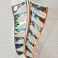 Silver Handmade Inlay Pendant Semi Precious Abalone Shell- Leaf