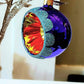 Vintage Czech Republic, Glass Blown, Hand Painted Christmas Tree Ornament - Retro Balls