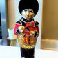 Vintage Czech Republic, Glass Blown, Hand Painted Christmas Tree Ornament - Large Drummer Boy