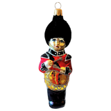 Czech Republic, Glass Blown, Hand Painted Christmas Tree Ornament - Large Drummer Boy