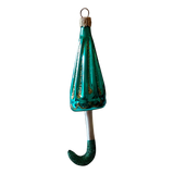 Czech Republic, Glass Blown, Hand Painted Christmas Tree Ornament - Umbrella Various Colours