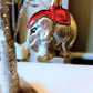 Vintage Czech Republic, Glass Blown, Hand Painted Christmas Tree Ornament - Elephant Ganesha