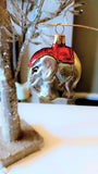 Vintage Czech Republic, Glass Blown, Hand Painted Christmas Tree Ornament - Elephant Ganesha
