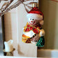 Vintage Czech Republic, Glass Blown, Hand Painted Christmas Tree Ornament - Snowman Drummer