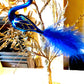 Vintage Czech Republic, Glass Blown, Hand Painted Christmas Tree Ornament - Swan with clip
